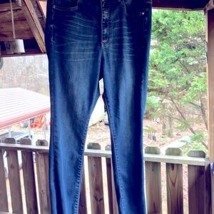 Pilcro and the Letterpress Women's Ankle fray Jeans - Dark Blue size 30